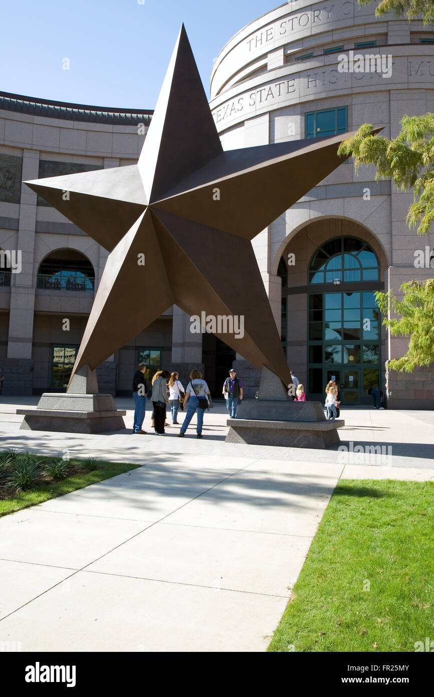 Erfahren Sie mehr über den Lone Star State Ursprünge und bunte Geschichte an die $ 80 Millionen Bob Bullock Texas State History Museum, Austin Stockfoto