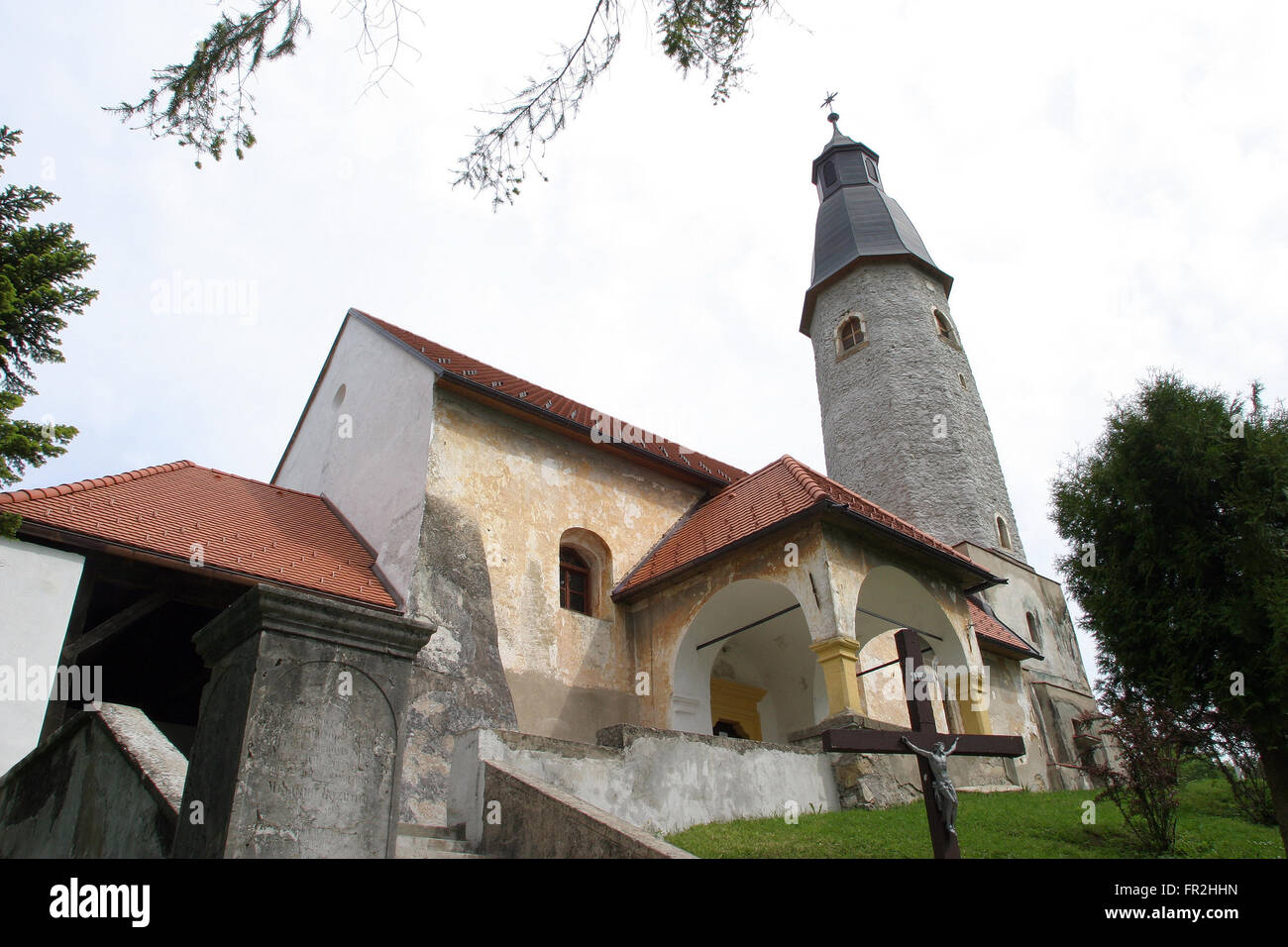 Kirche des Hl. Martin in Sv. Martin Pod Okicem, Kroatien am 18. Mai 2005. Stockfoto