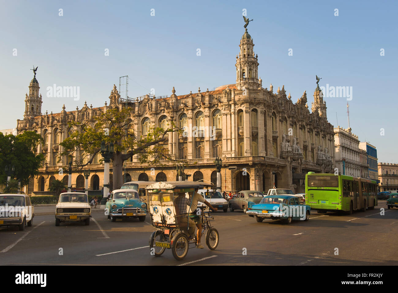 Barocke Fassade des Gran Teatro (große Theater), Havanna, Kuba Stockfoto