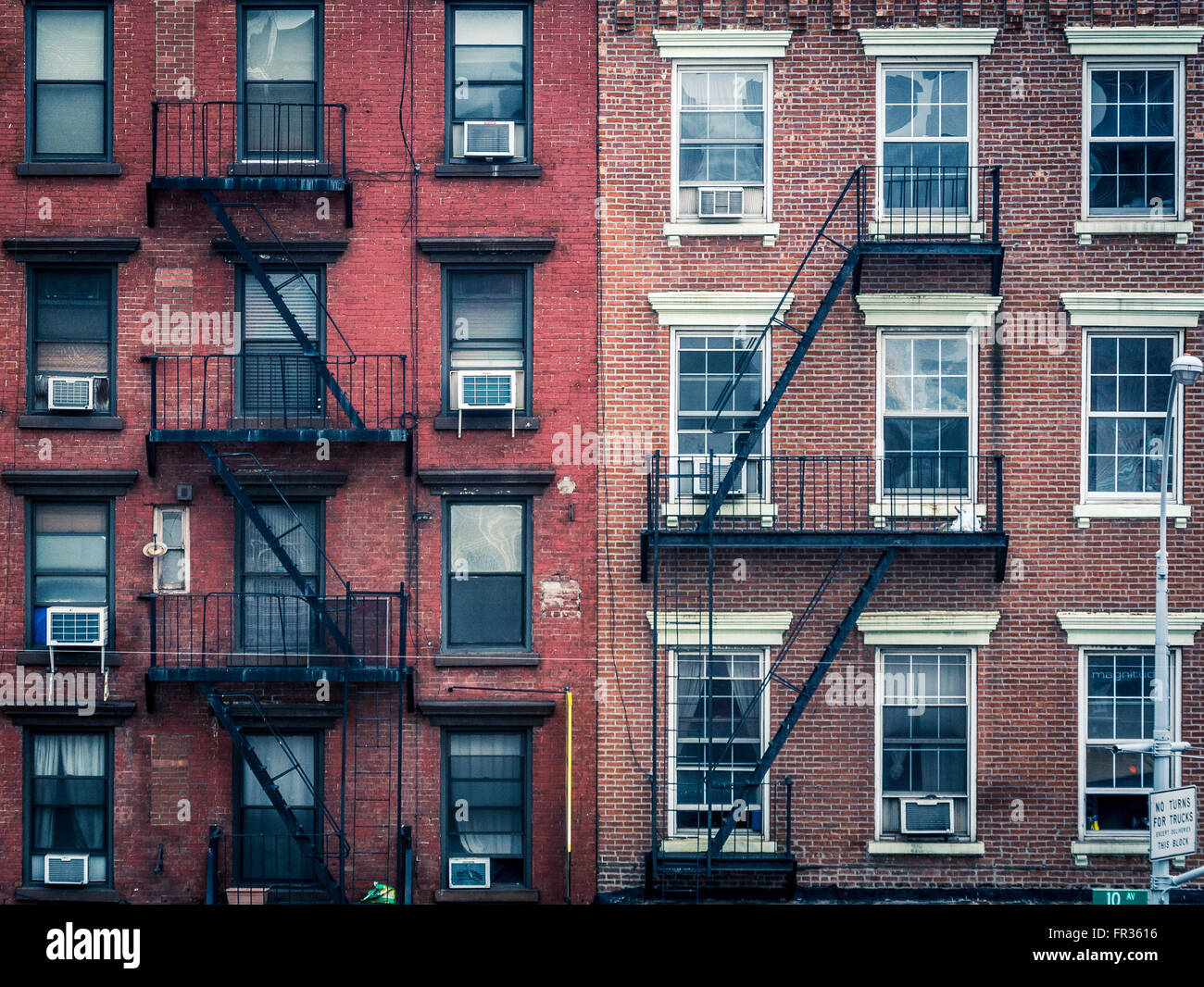 Traditionelles Gebäude in New York City, USA. Stockfoto