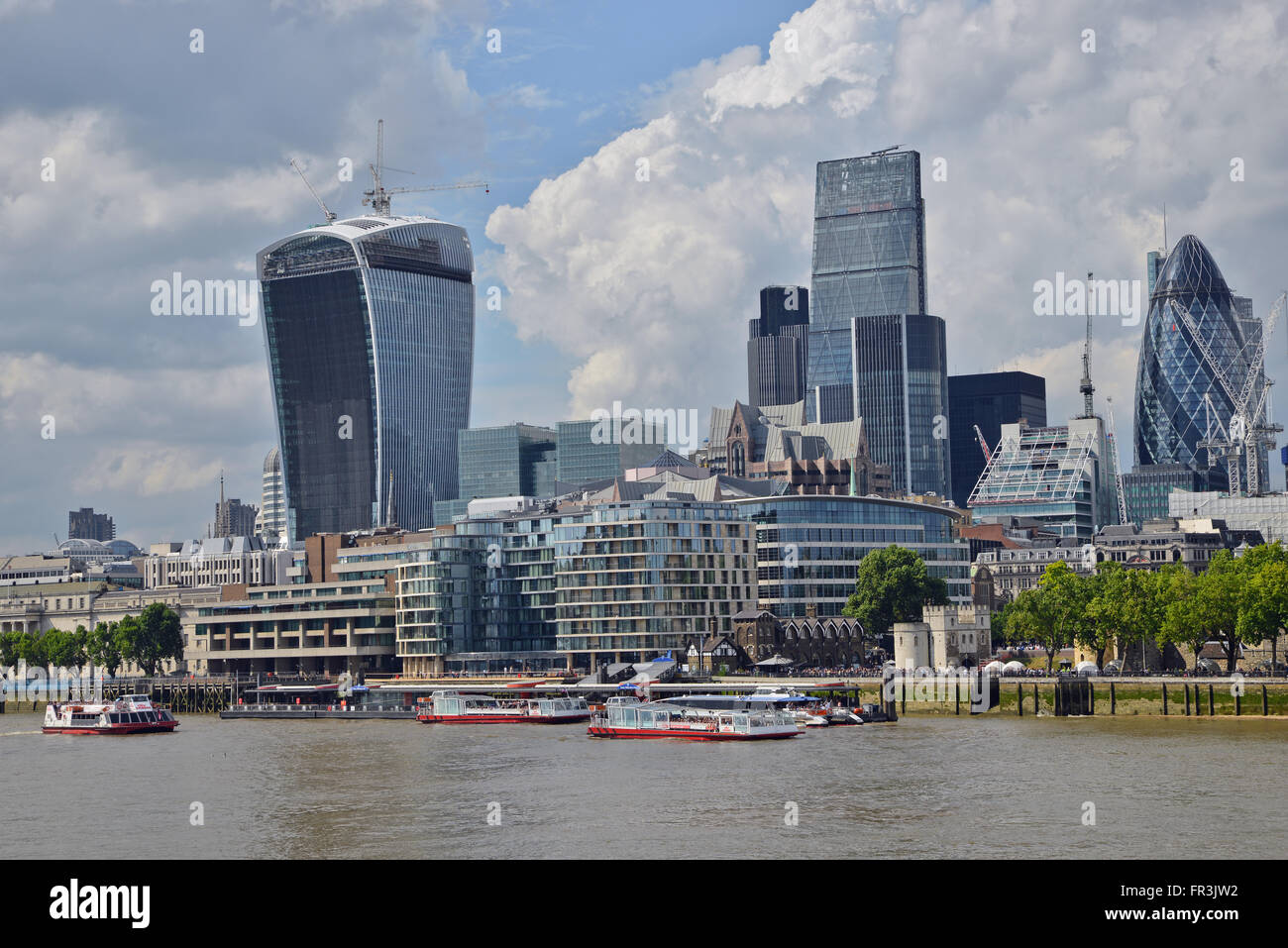 Skyline von London Vereinigtes Königreich Stockfoto