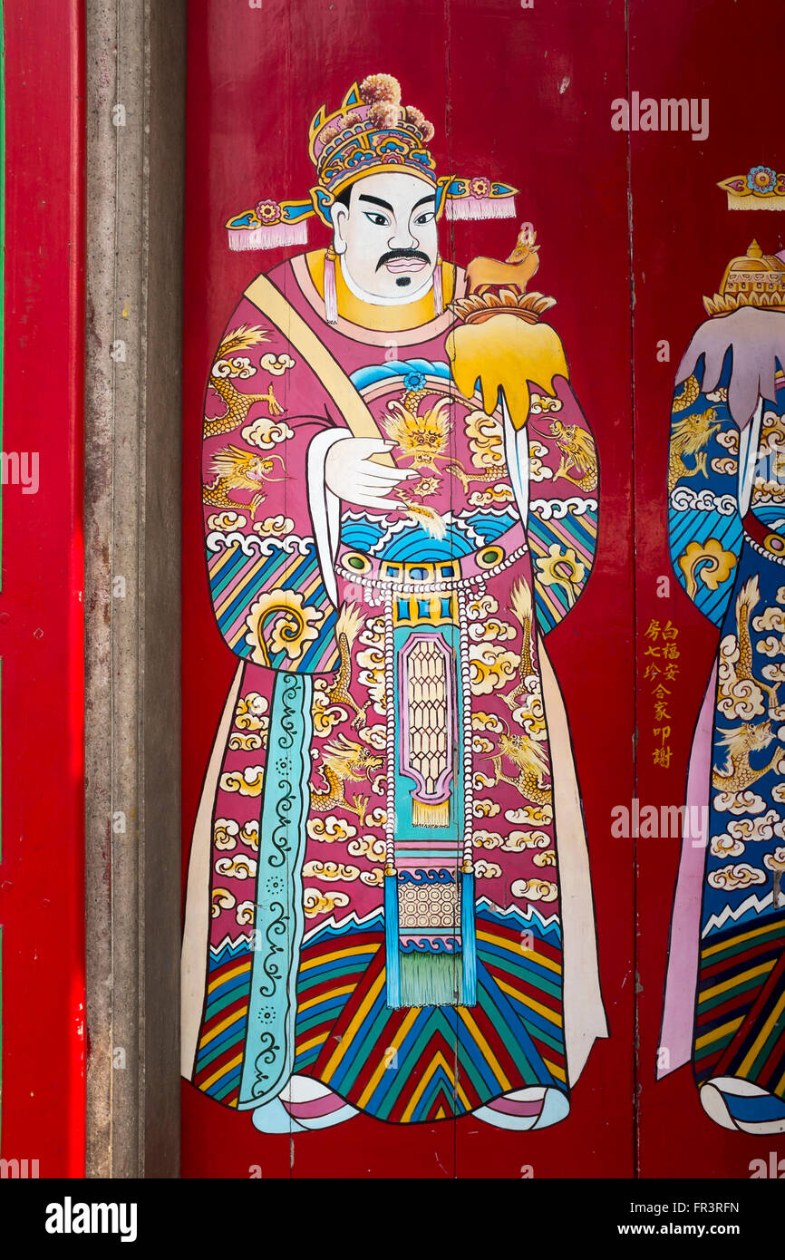 Kheng Hock Keong Tempel Downtown Yangon Myanmar Stockfoto