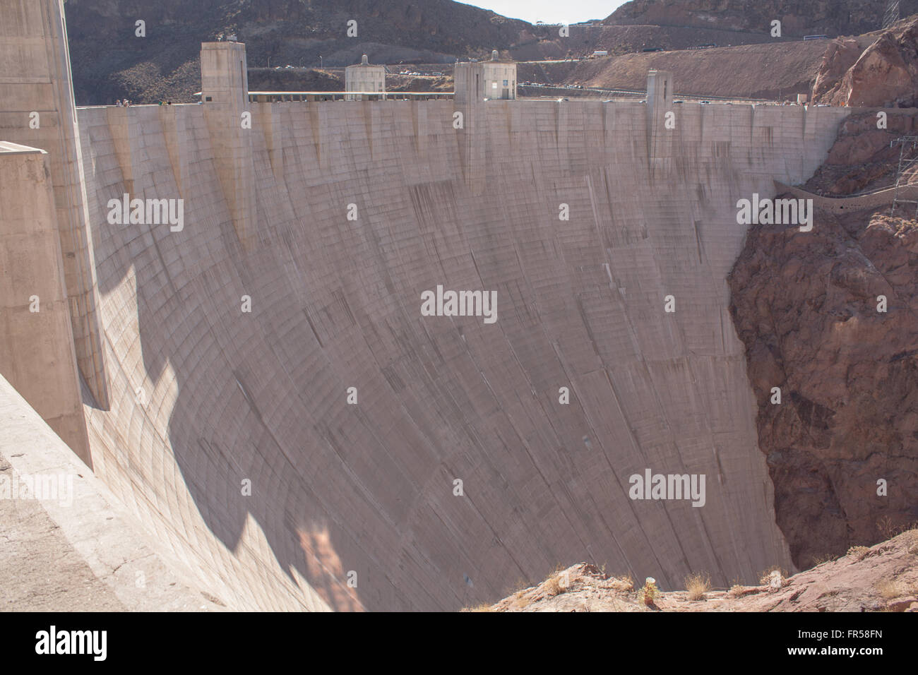 Hoover Dam aus Nevada-Seite Stockfoto