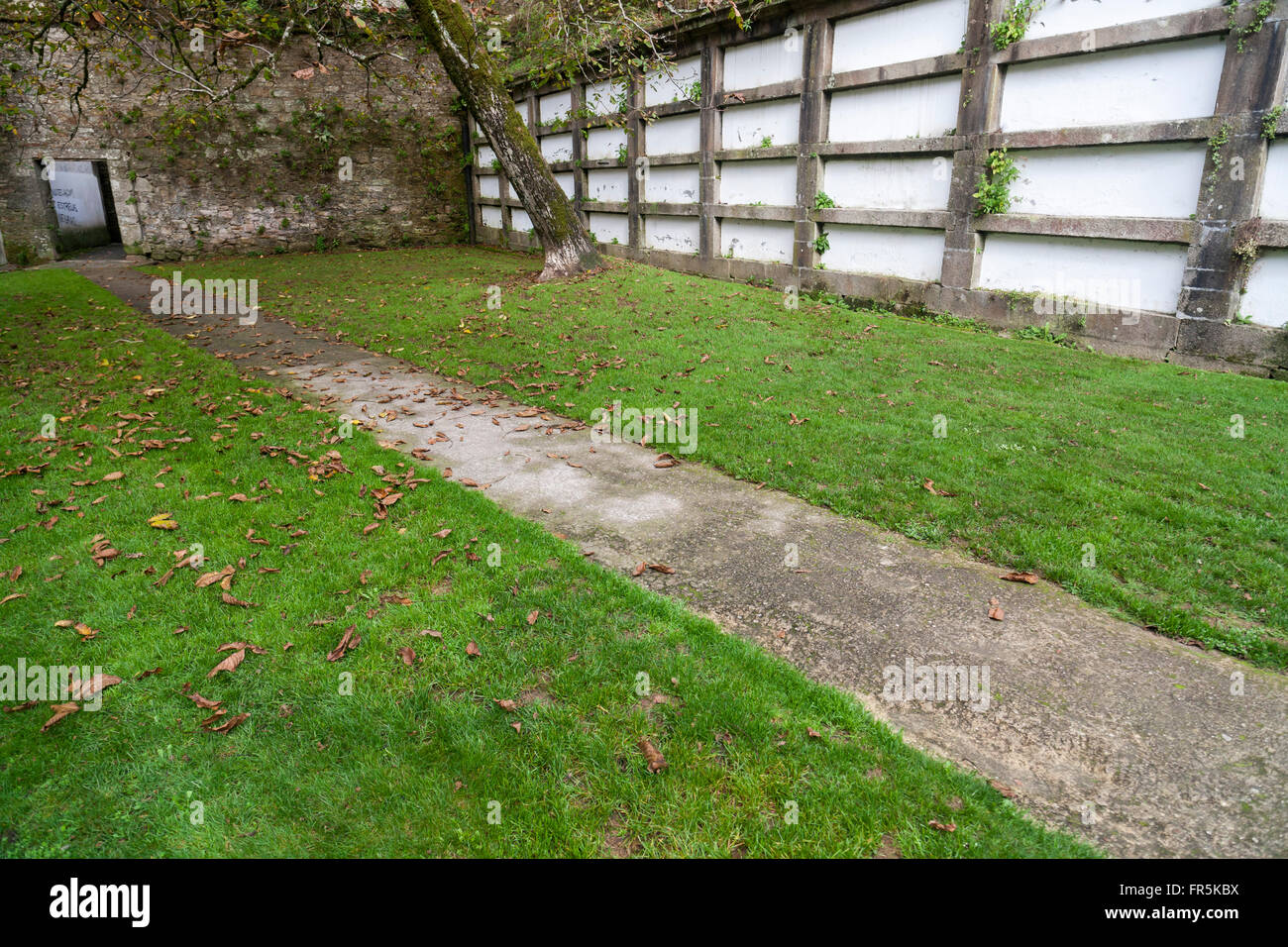 Alten Friedhof im Parque de San Domingos de Bonaval. Santiago De Compostela. Stockfoto