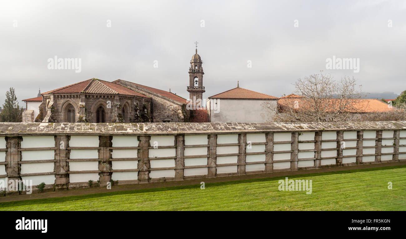 Alten Friedhof im Parque de San Domingos de Bonaval. Santiago De Compostela. Stockfoto