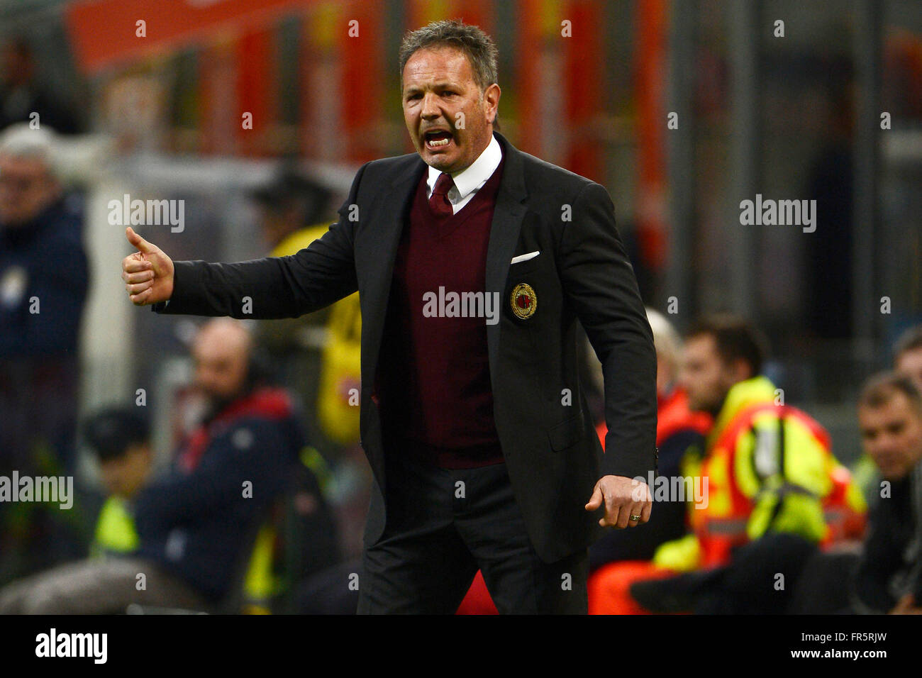 Sinisa Mihajlovic Milan Trainer Milano 20.03.2016 Stadio Giuseppe Meazza - Fußball Calcio Serie A Milan - Lazio. Foto Giuseppe Celeste / Insidefoto Stockfoto