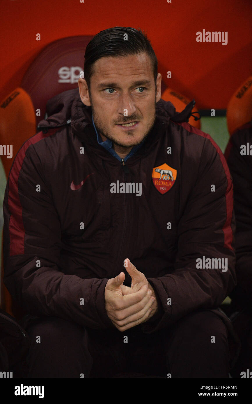 Francesco Totti Roma Roma 19.03.2016 Stadio Olimpico Fußball Calcio Serie A 2015/2016 AS Roma - International Foto Andrea Staccioli / Insidefoto Stockfoto