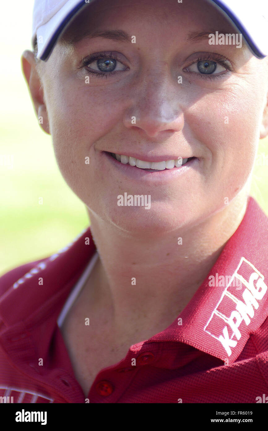 Orlando, FL, USA. 23. Januar 2013. Porträt-Sitzung mit LPGA Golfspieler Stacy Lewis der Vereinigten Staaten am 23. Januar 2013 in Orlando, Florida. ZUMA Press/Scott A. Miller. © Scott A. Miller/ZUMA Draht/Alamy Live-Nachrichten Stockfoto