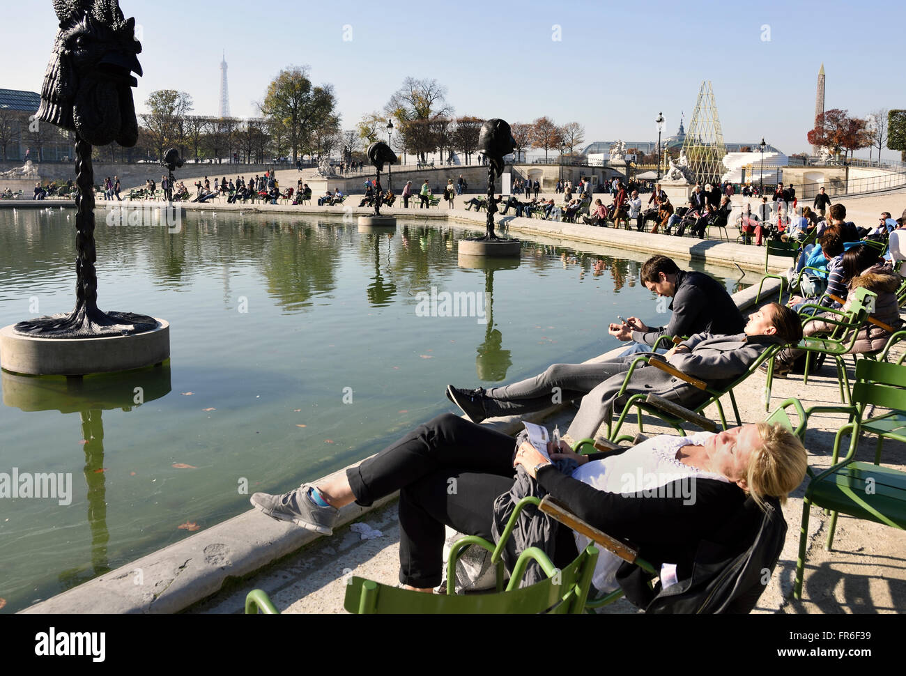 See in Tuileries Garten Französisch Frankreich Paris Stockfoto