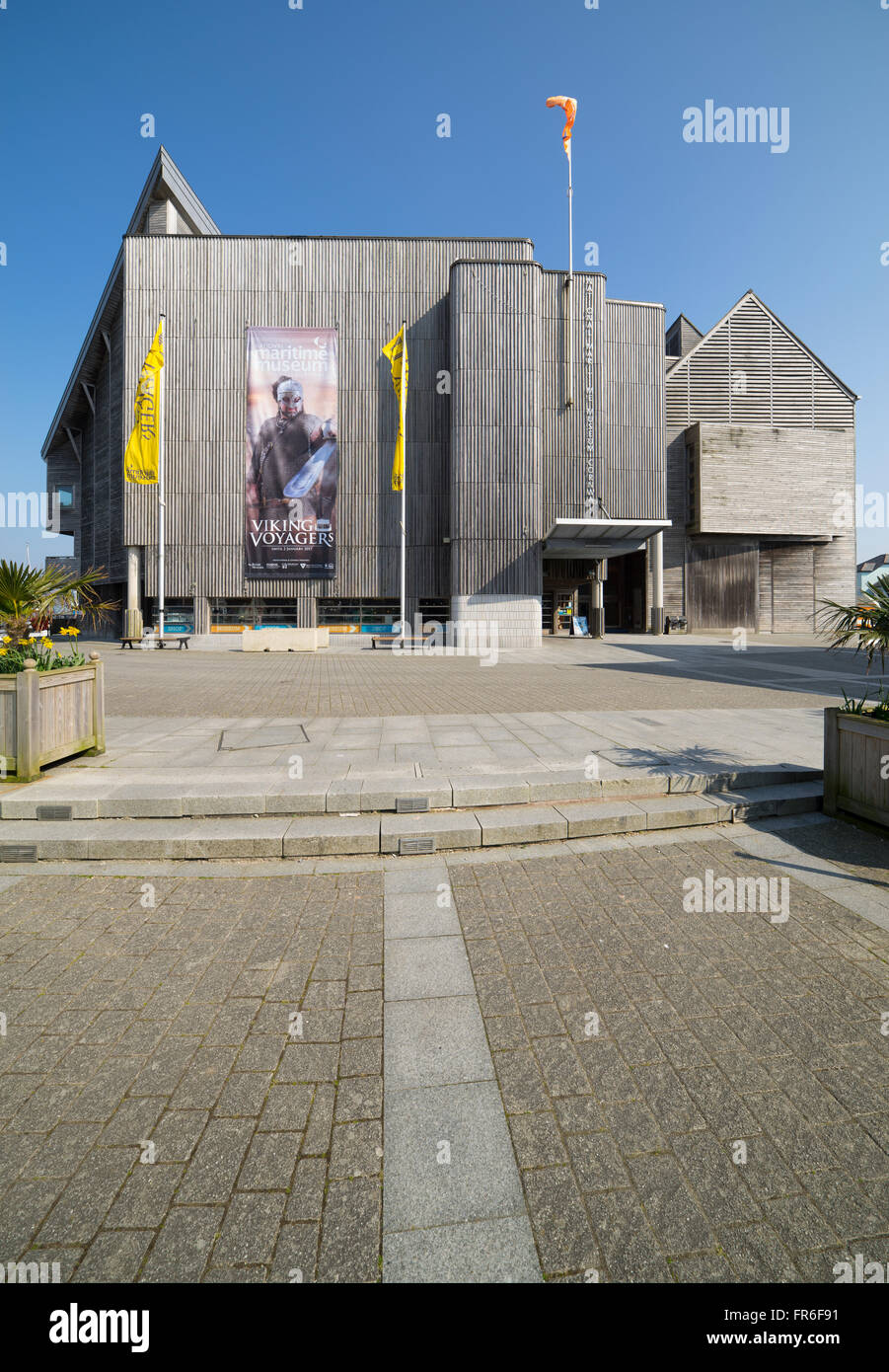 National Maritime Museum Gebäude, Discovery Quay, Falmouth Cornwall England UK. Stockfoto