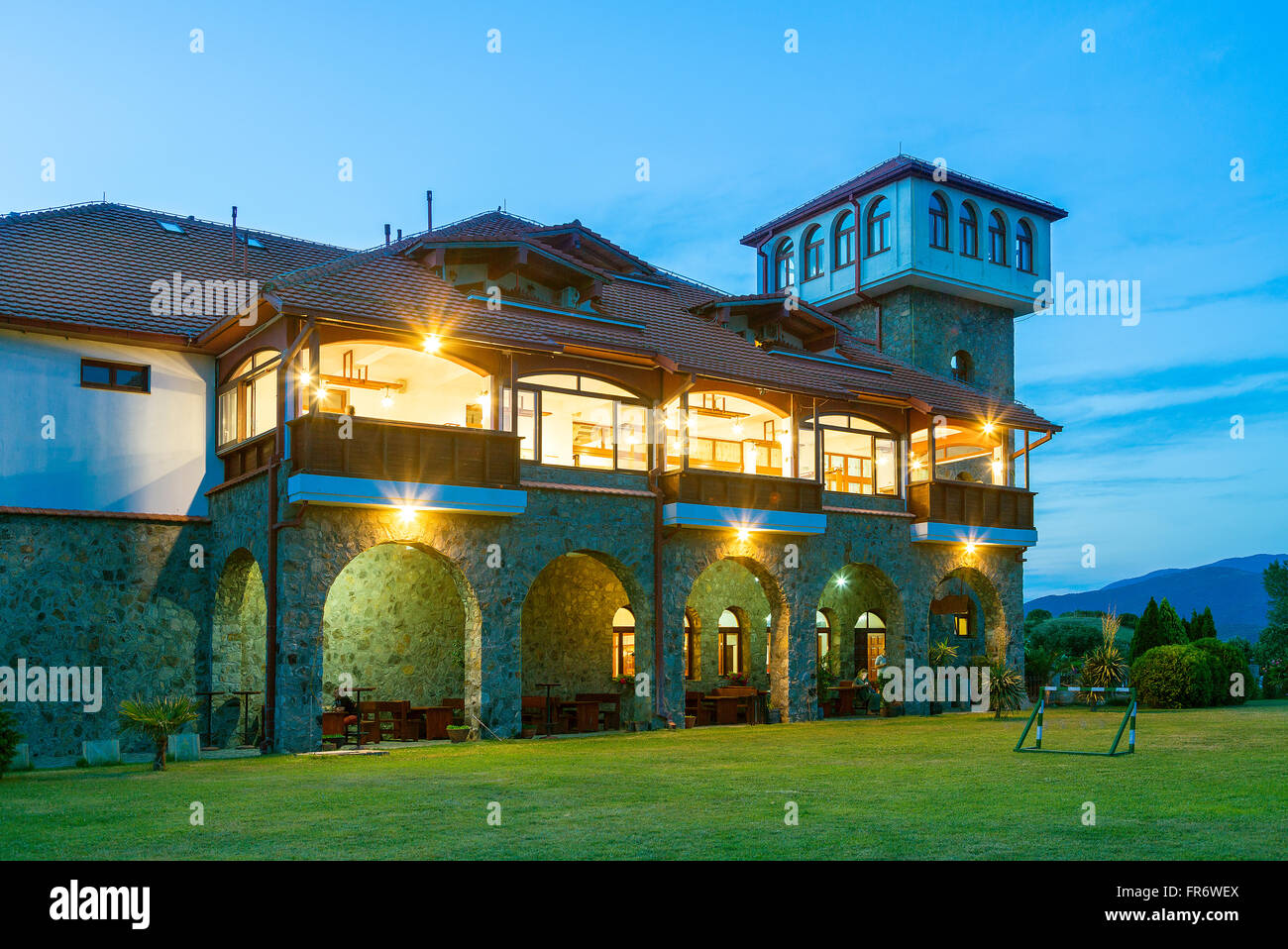 Republik Mazedonien, Weinregion Demir Kapija, Popova Kula-Weingut Stockfoto