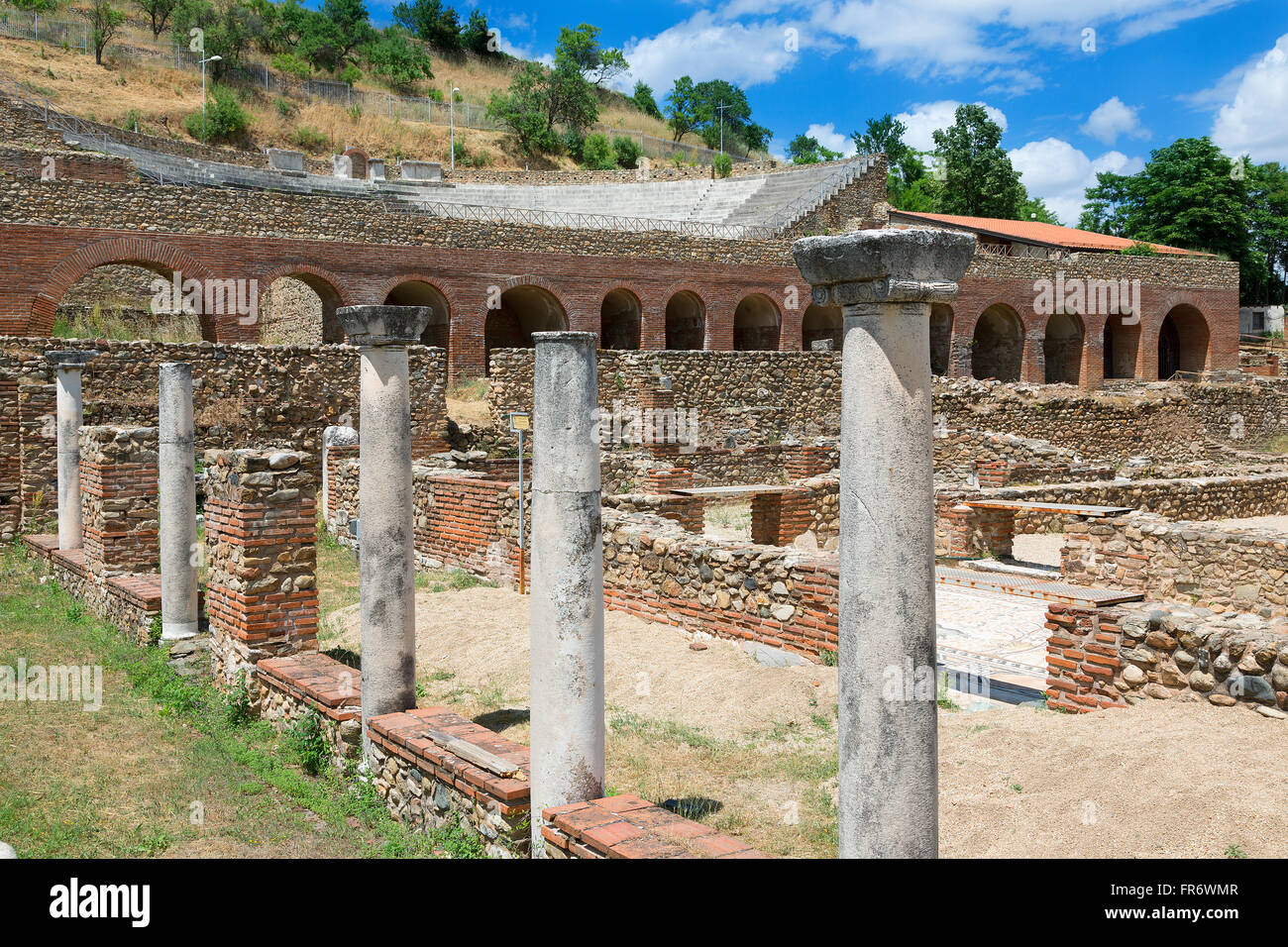 Republik von Mazedonien, Bitola, die Ruinen von Heraclea Lyncestis Stockfoto