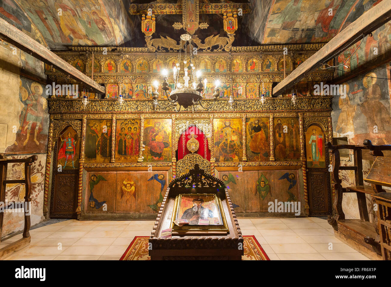 Republik Mazedonien, Ohrid, Weltkulturerbe von der UNESCO, das Kloster St. Naum Stockfoto