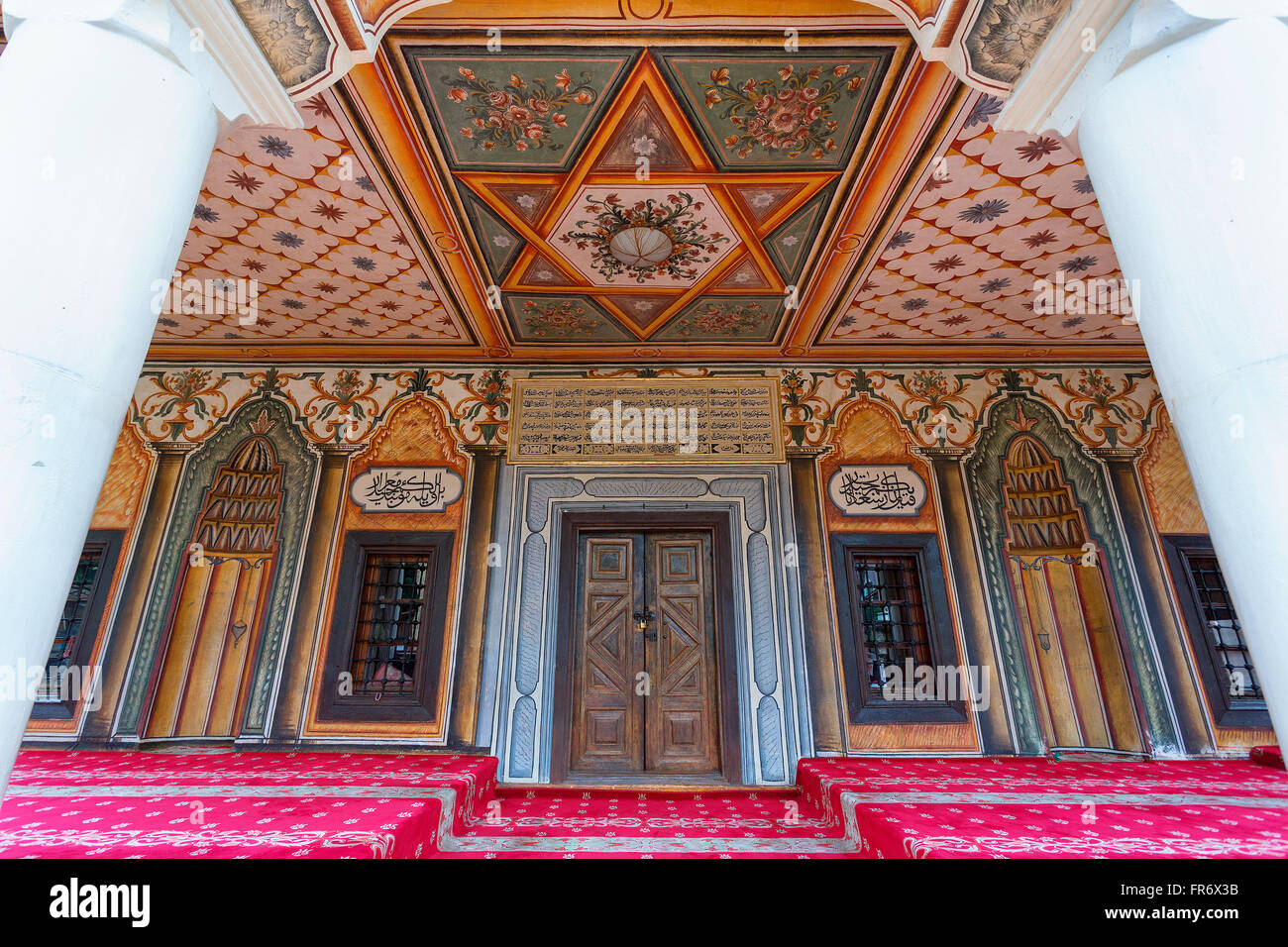Republik Mazedonien, Tetovo, Osmanische Moschee gemalt Stockfoto
