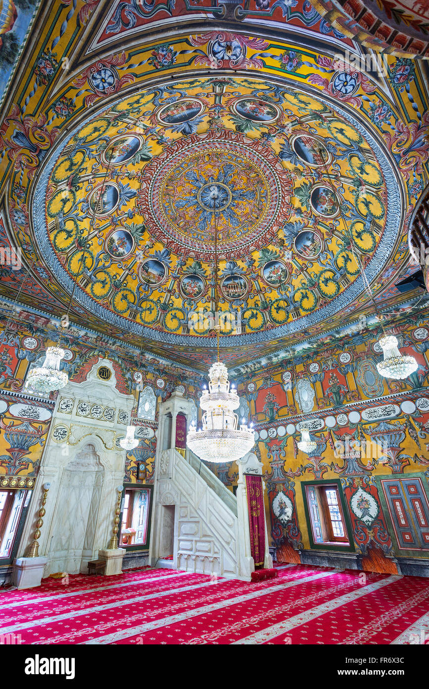 Republik Mazedonien, Tetovo, Osmanische Moschee gemalt Stockfoto