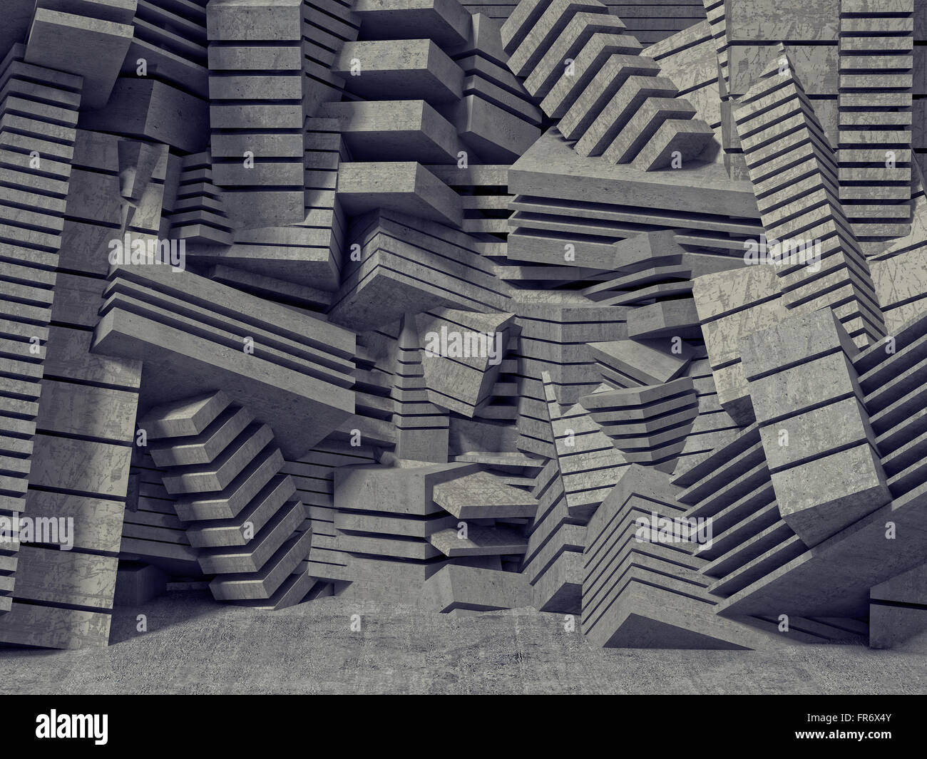 Zusammenfassung Hintergrund der geometrischen Mauer Stockfoto