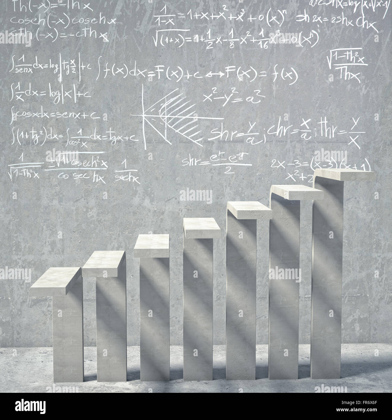 Math Hintergrund konkrete Treppe Stockfoto Math Hintergrund konkrete Treppe Stockfoto
