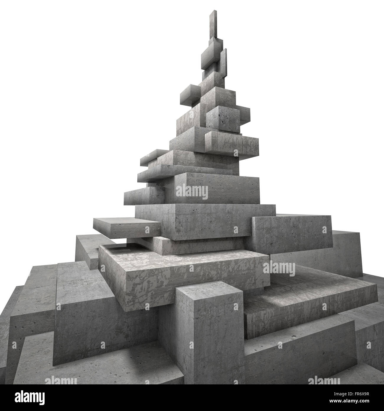 Zusammenfassung Hintergrund der geometrischen Turm Stockfoto