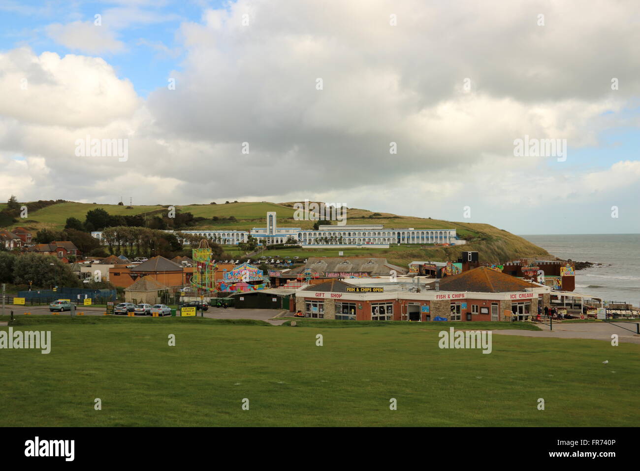 Riviera Urlaub Komplex, Weymouth, Dorset, Großbritannien Stockfoto