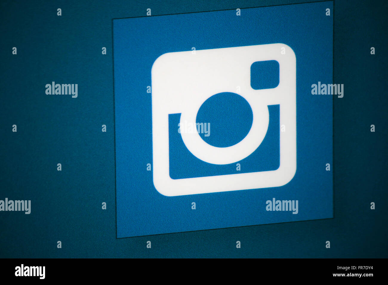 Das Logo der Marke "Instagram", Berlin. Stockfoto