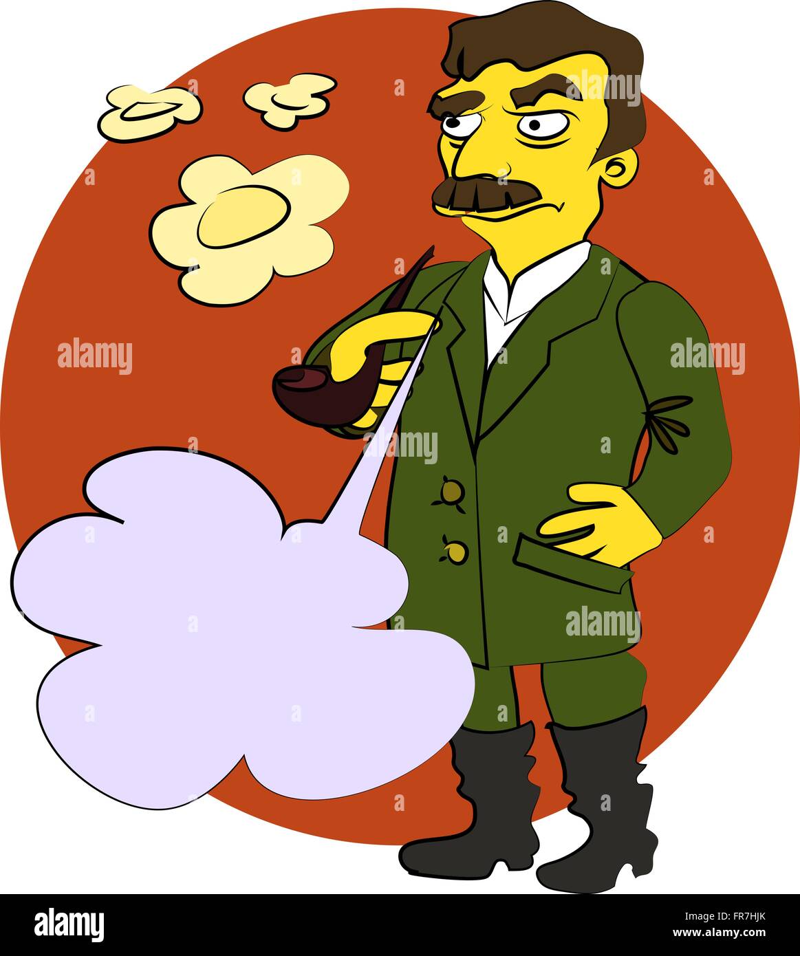 Comic-Cartoon Stalin Stock Vektor