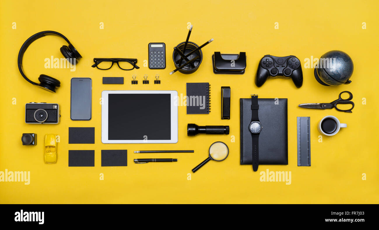 Social-Media-Konzept-Held-Header-Bild Stockfoto