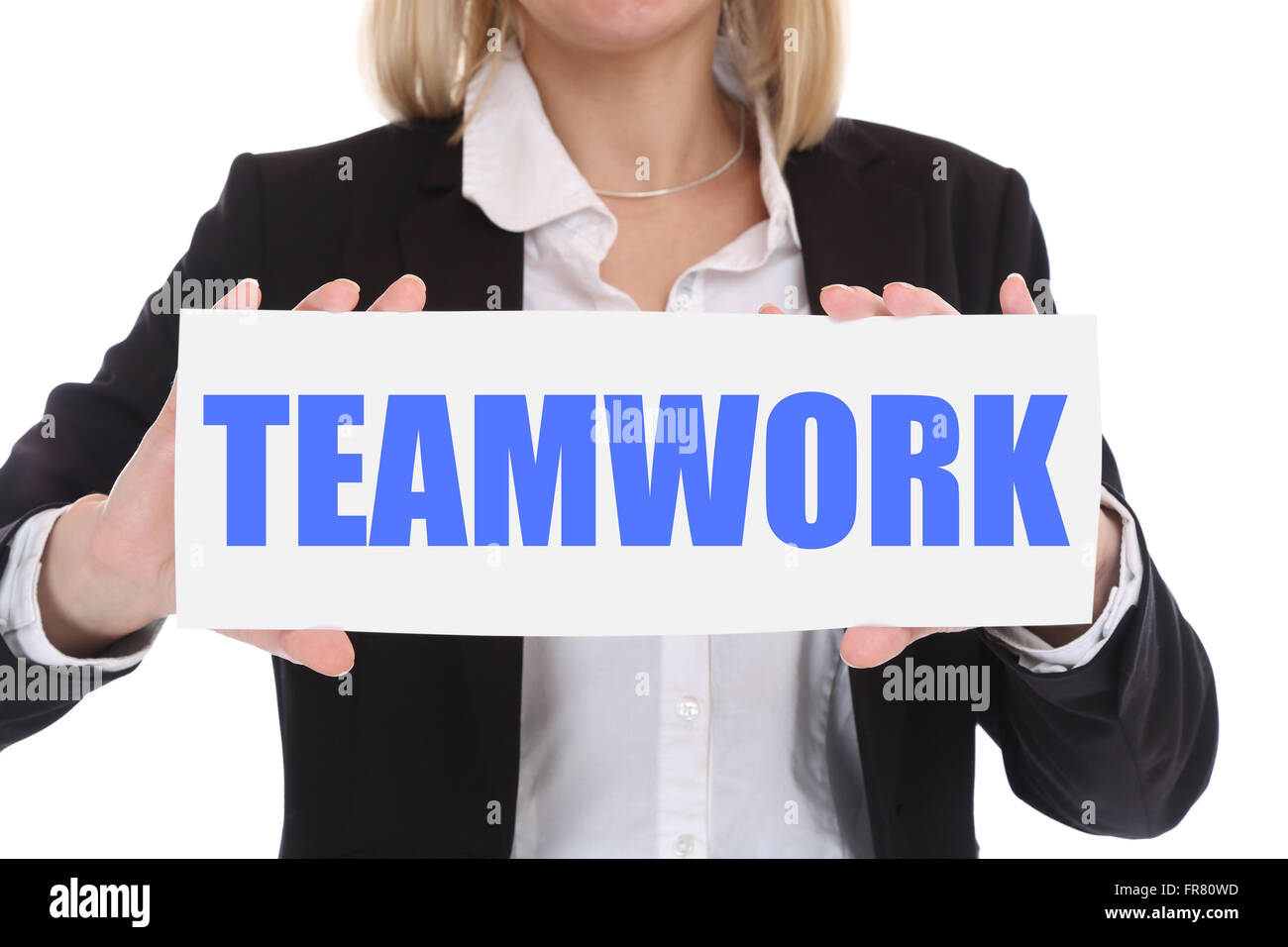 Geschäftsfrau Geschäftskonzept mit Teamarbeit arbeiten gemeinsam in einem team Stockfoto