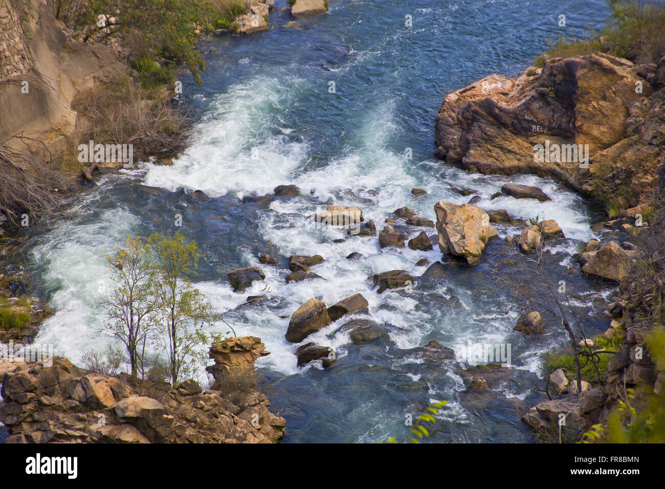 Rio Sao Francisco hydroelektrische Komplex in Paulo Afonso - das Hinterland und Umgebung: Stockfoto