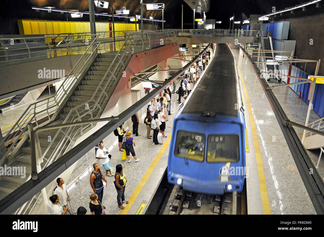 In der u-Bahnstation der Stadt Rio De Janeiro Stockfoto