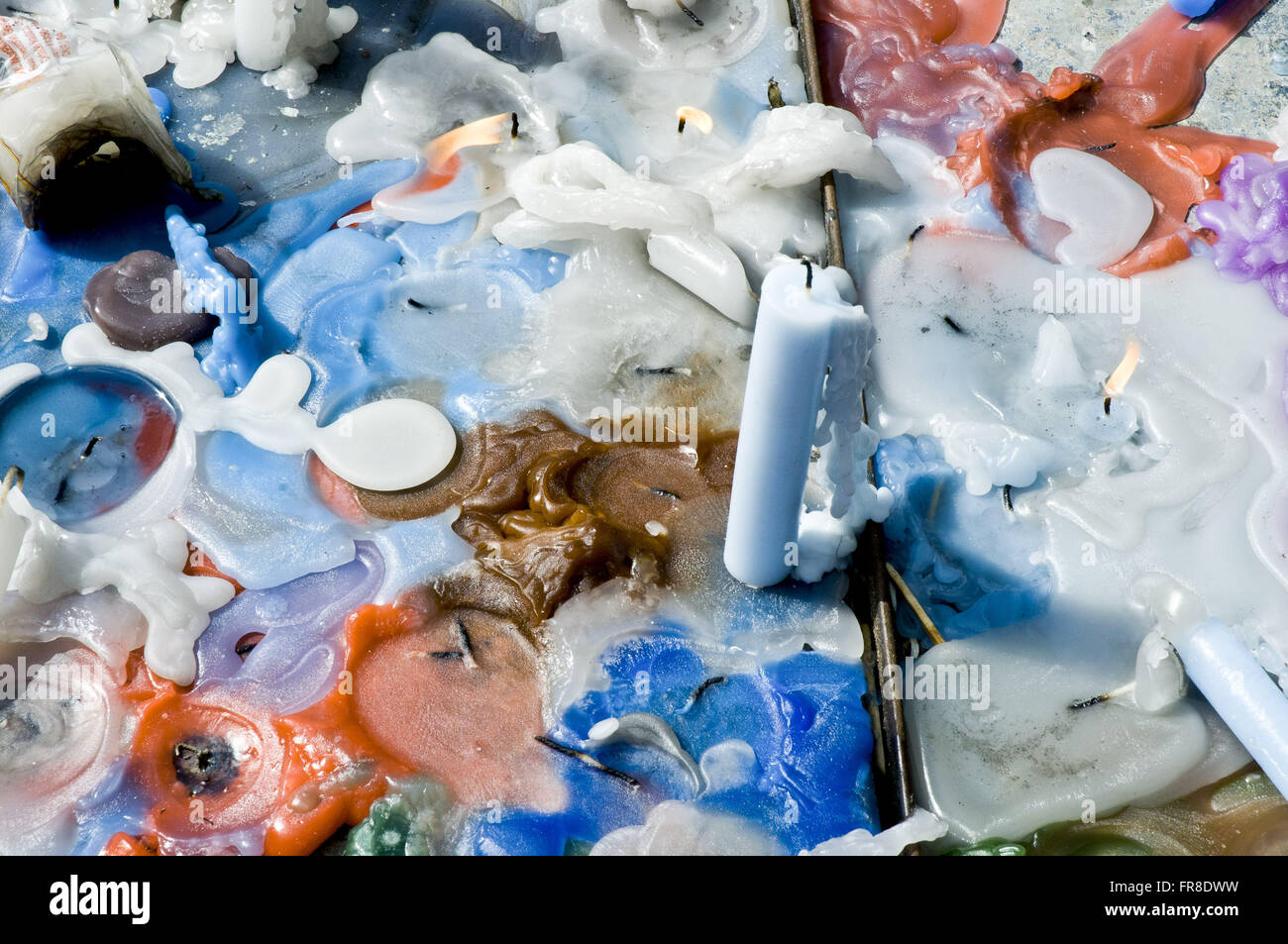 Party Iemanja in Praia Grande - Süd Küste von Sao Paulo Stockfoto