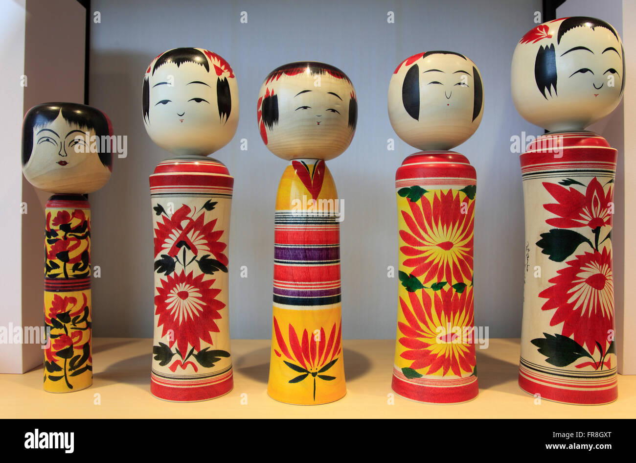 Japan, Tokyo, Puppen, Figuren bemalt, Stockfoto