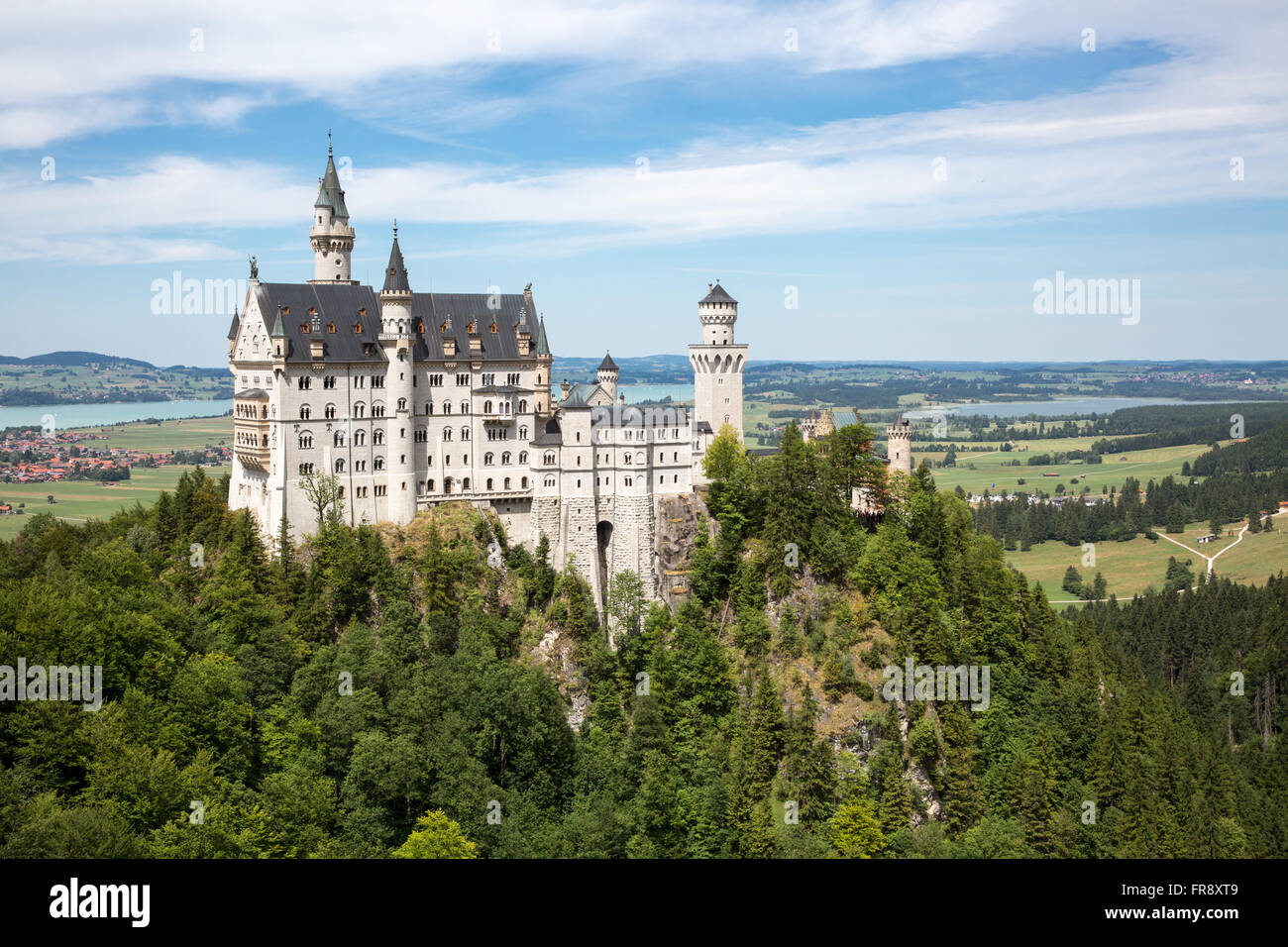 Schloss Neuschwanstein (Deutsch: Schloss Neuschwanstein) Stockfoto