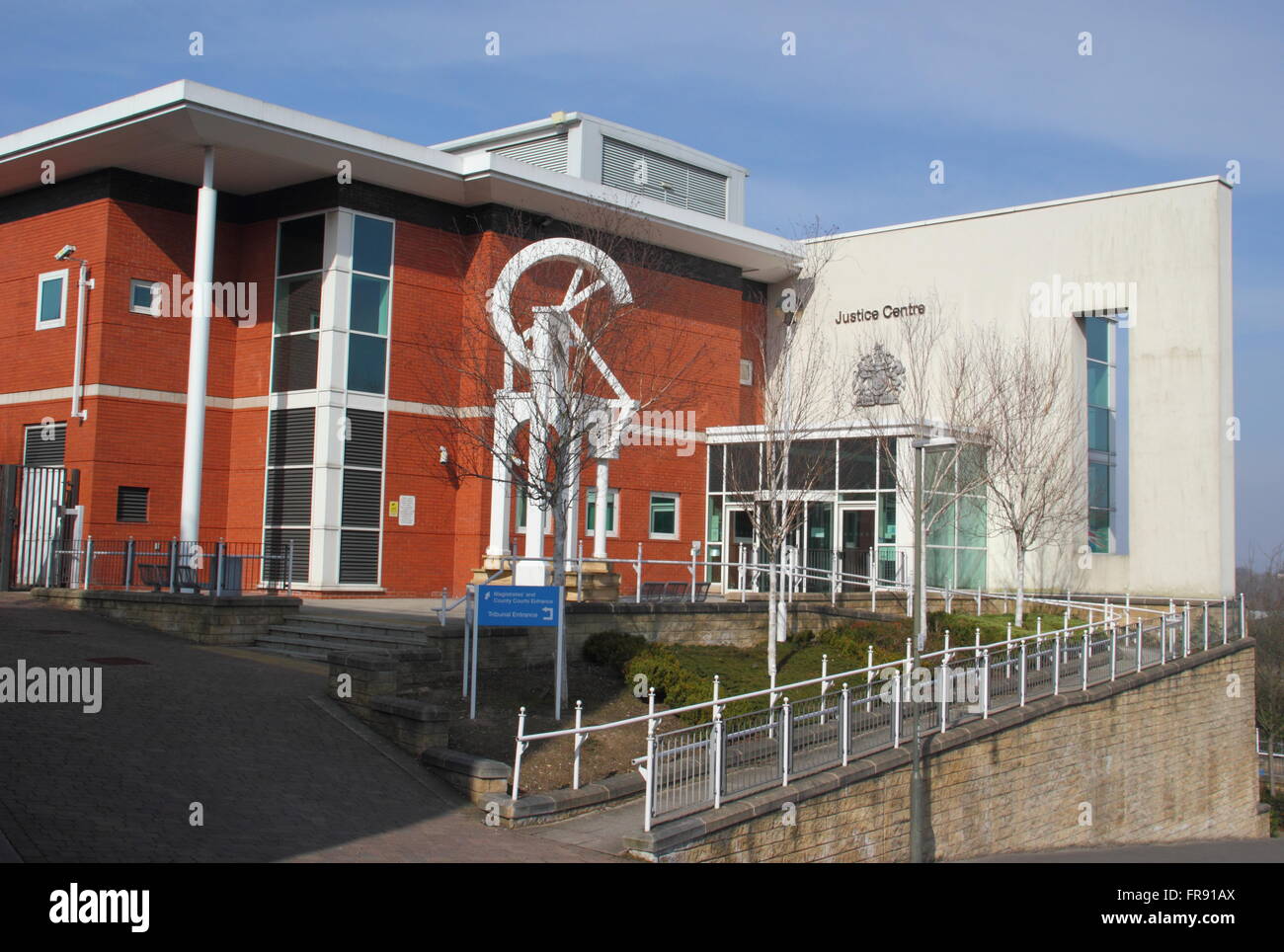 Das Justizzentrum in Chesterfield, Derbyshire England UK Stockfoto