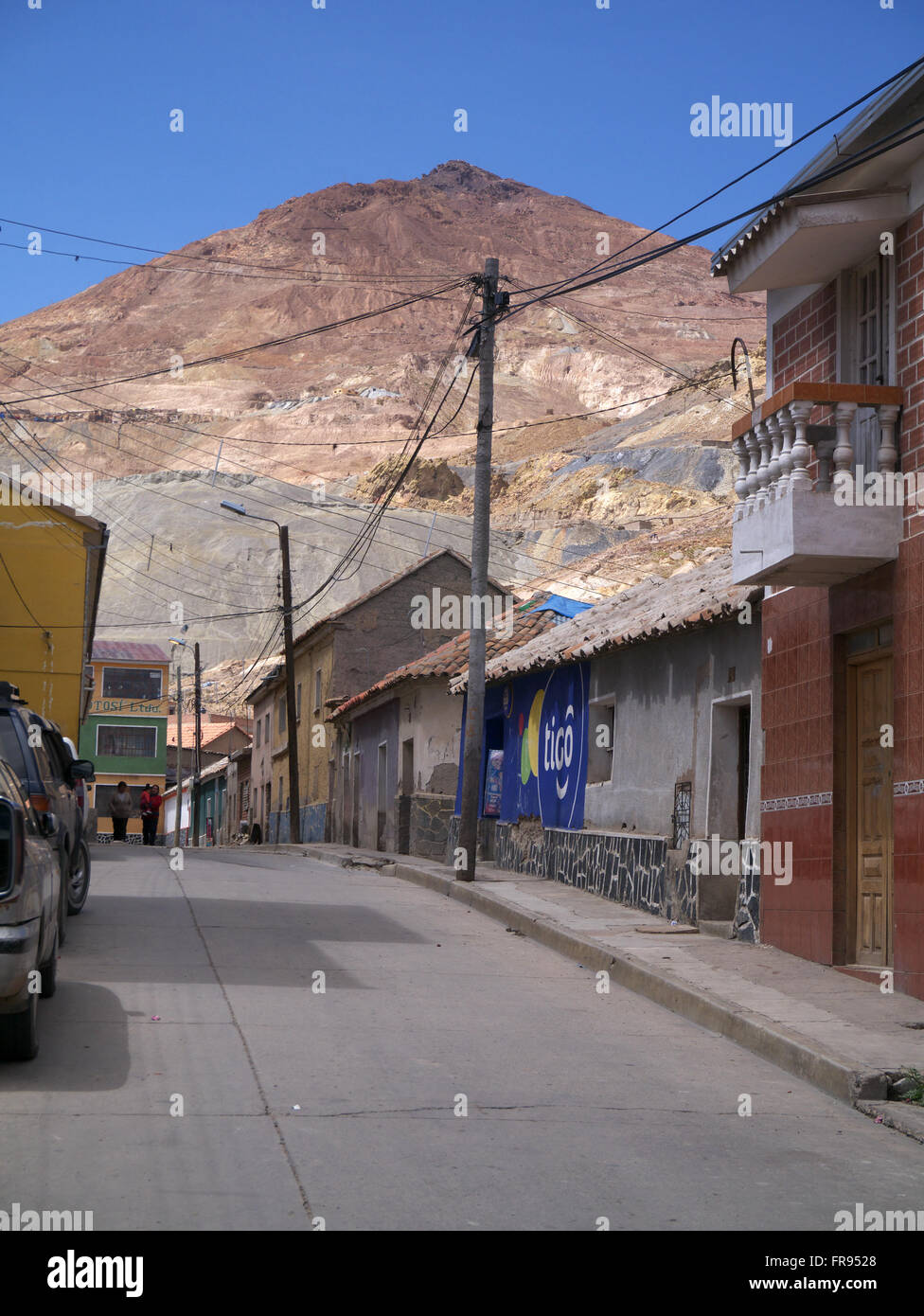 Potosi Silber Berg Stockfoto