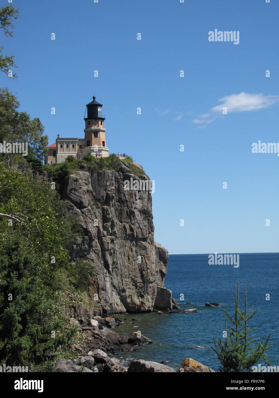 Split Rock Leuchtturm an der Nordküste des Sees Lake Superior Stockfoto