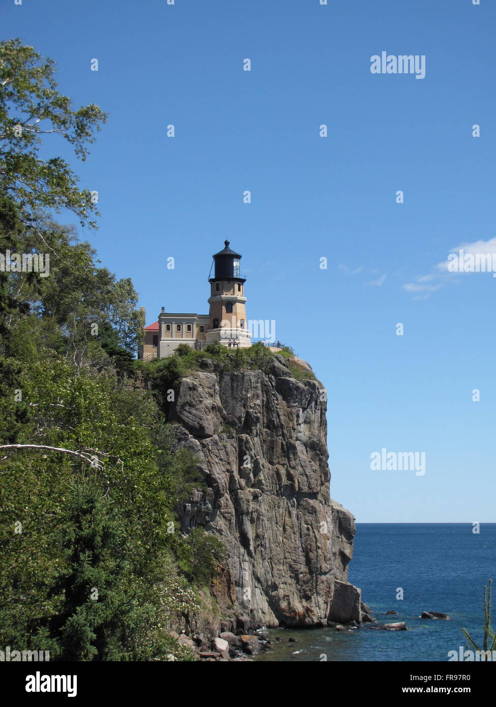 Split Rock Leuchtturm an der Nordküste des Sees Lake Superior Stockfoto