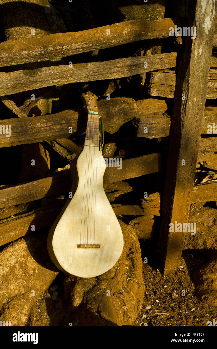 Viola, Trog - das traditionelle Musikinstrument der cururueiros Stockfoto