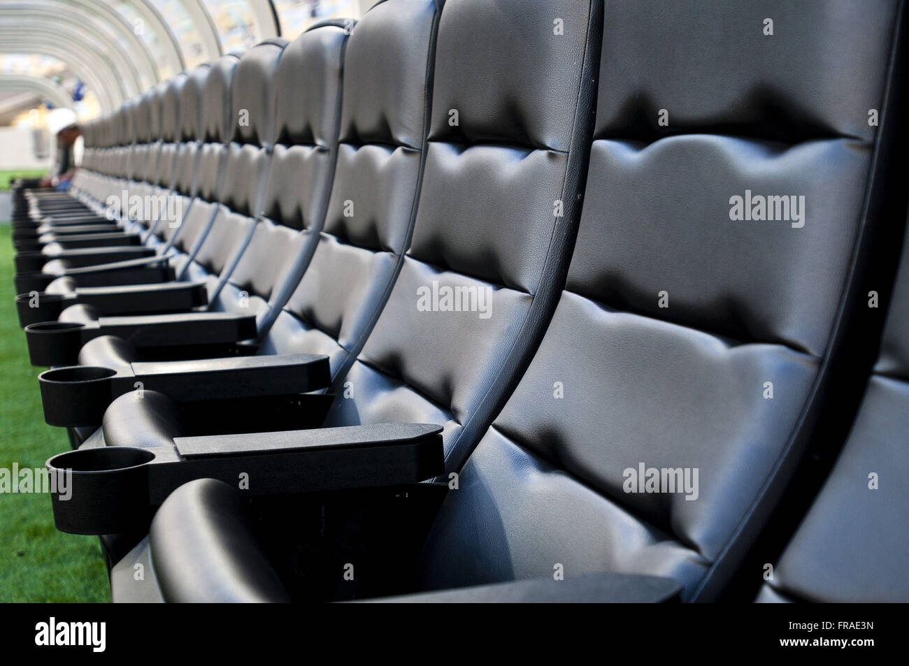 Sessel Bank Reserve Estadio Maracana renoviert für die FIFA WM 2014 Stockfoto