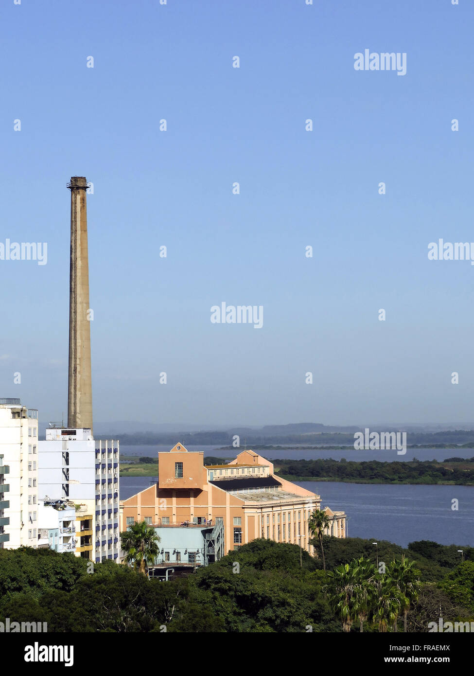 Centro Cultural Usina Gasometro die Ufer des Sees Guaiba im Centro Historico Stockfoto