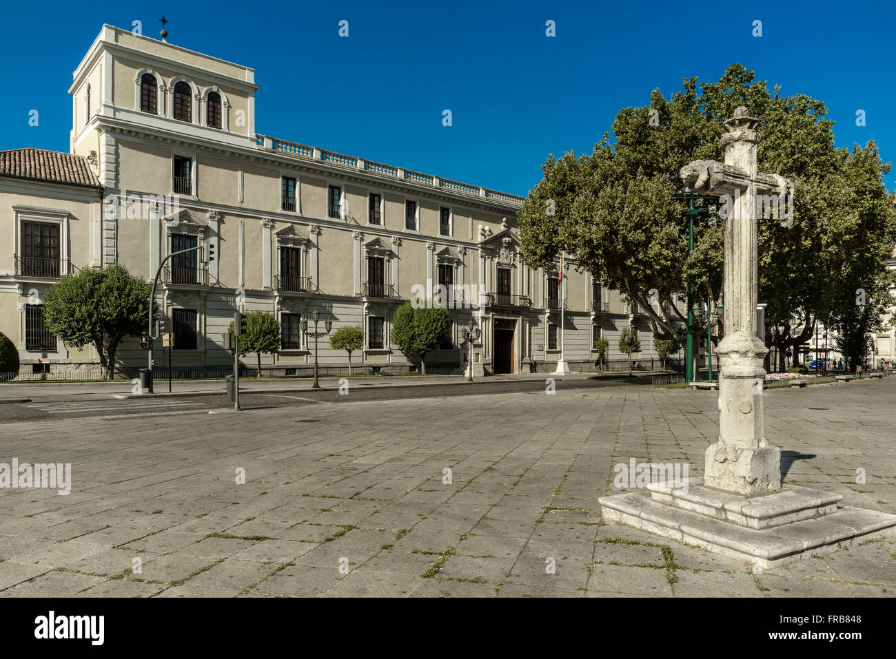 Royal Palace von Valladolid ehemalige offizielle Residenz der Könige von Spanien bei Valladolid der Sitz des Gerichtshofes war. In St. Paul's Square entfernt Stockfoto