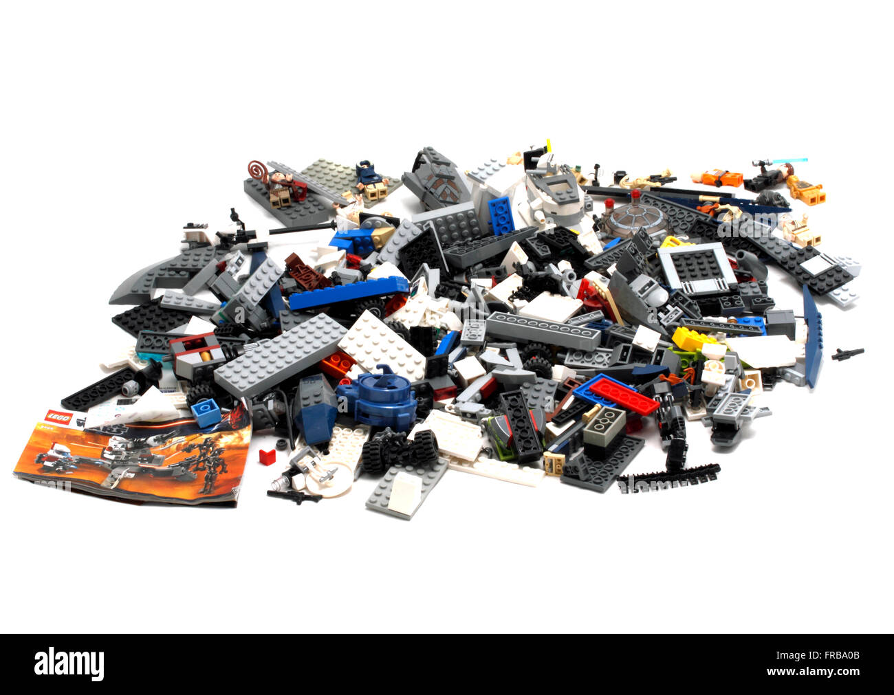 ein großer Haufen von Star Wars-Thema basierte Lego Stockfoto