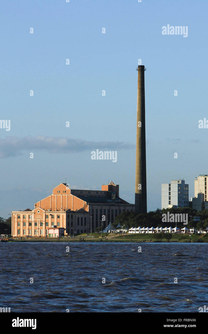 Centro Cultural Usina Gasometro die Ufer des Sees Guaiba im historischen Zentrum Bau 1928 Stockfoto