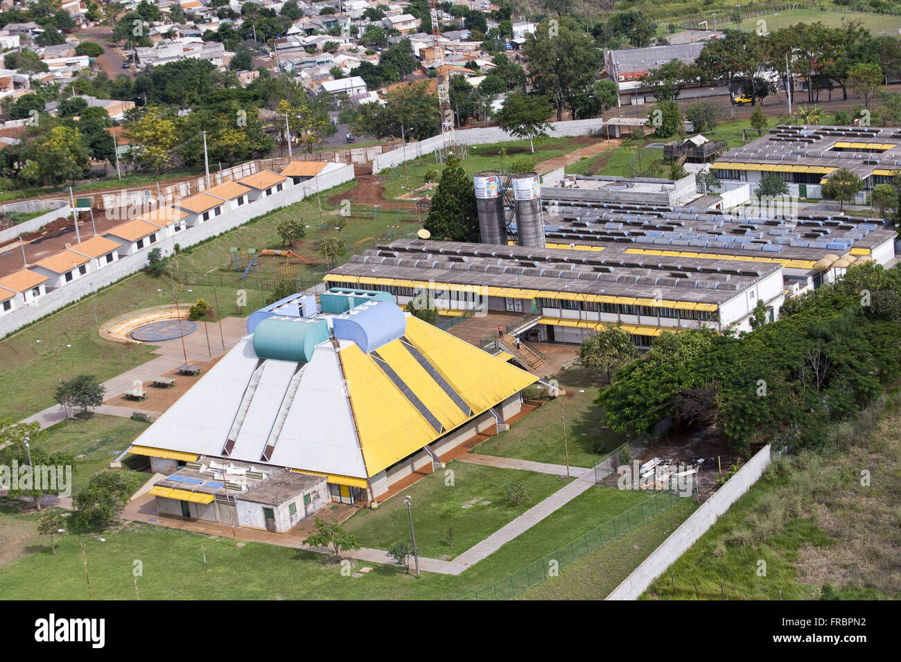 Luftaufnahme der CAIC - integrierte Service Center Crianca - südlichen Stadt Stockfoto