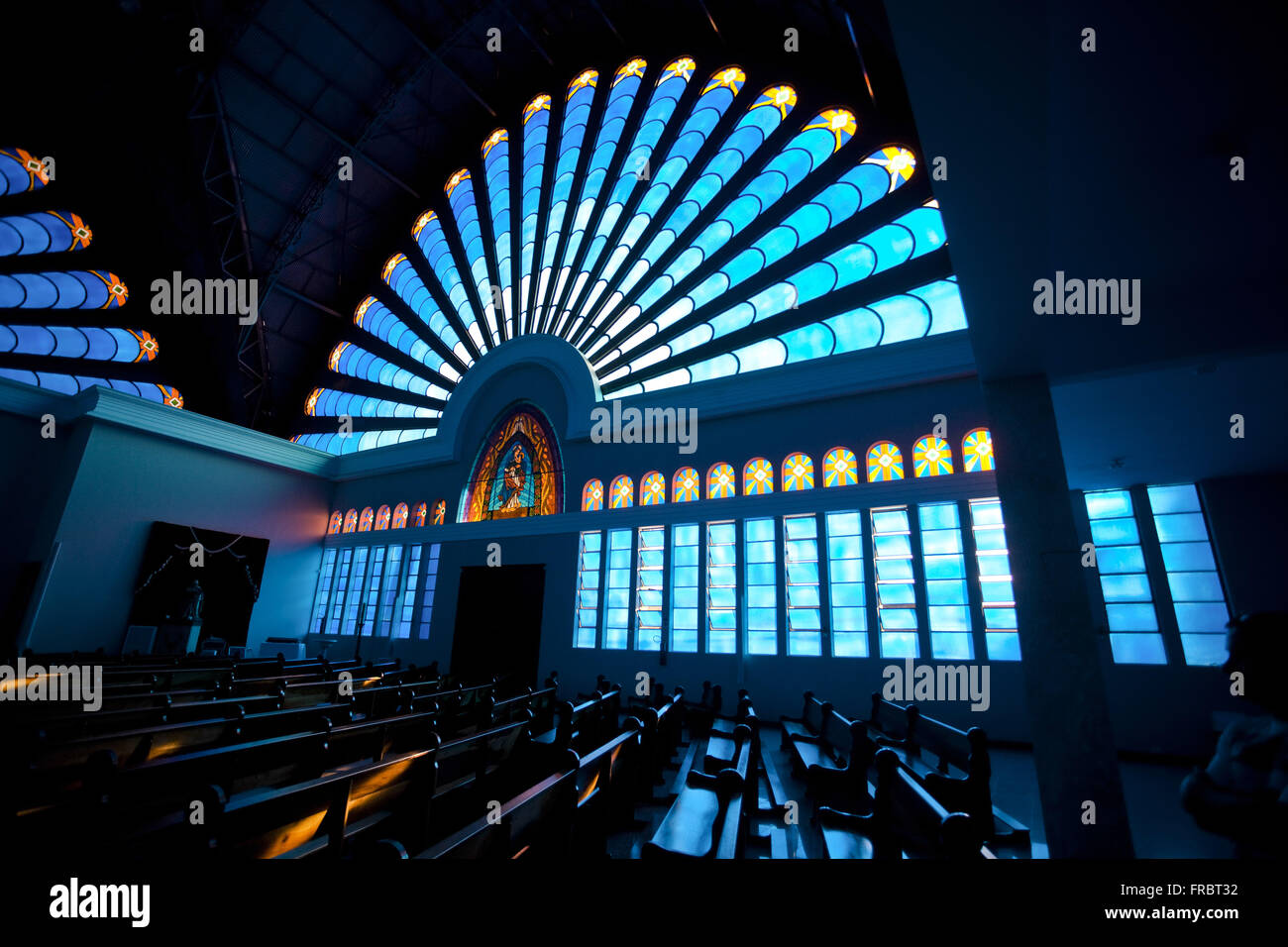 Innenansicht der Kathedrale von Santana - gebaut von 1970 bis 2009 - Stadtzentrum Stockfoto