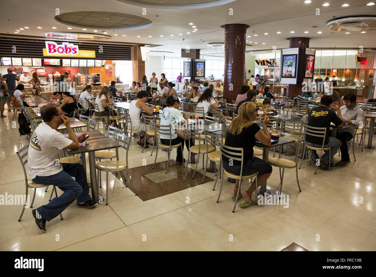Food-Court im Einkaufszentrum in Botafogo Nachbarschaft - südlich von der Stadt Rio De Janeiro Stockfoto