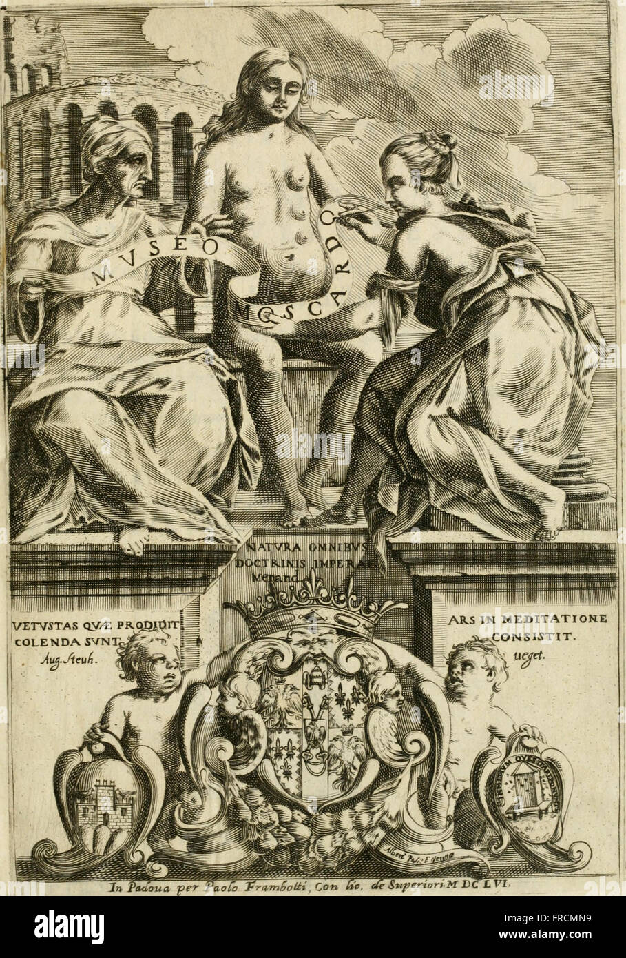 Hinweis, Overo, Memorie del Mvseo di Lodovico Moscardo (1656) Stockfoto