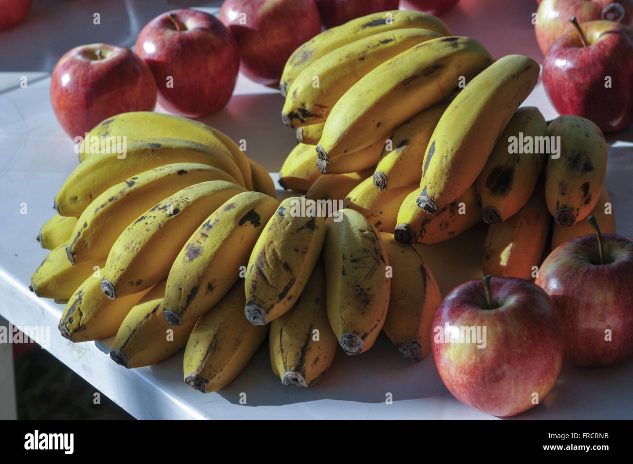 Bananen und Krankentragen Stockfoto