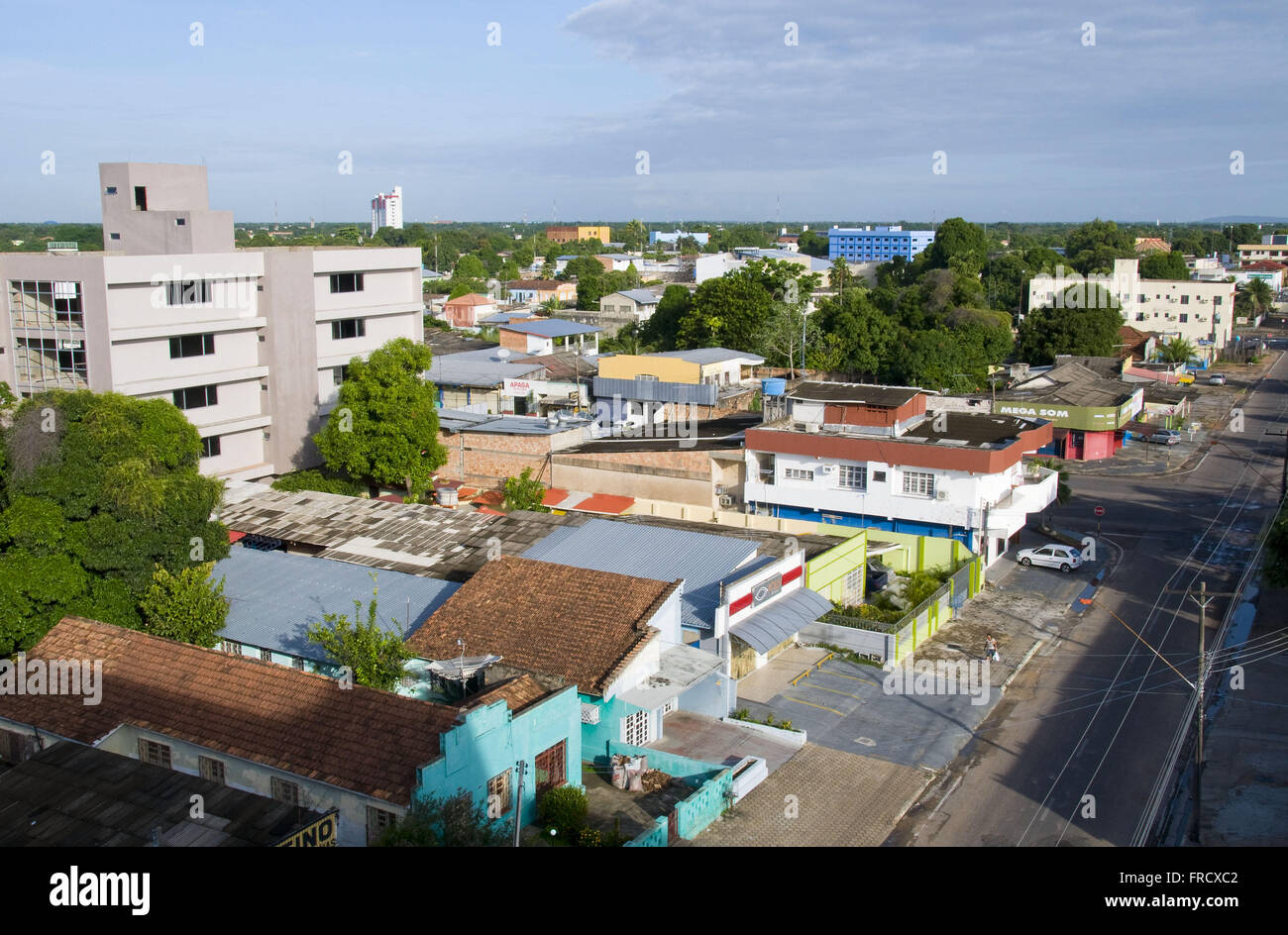 Draufsicht der Stadt Zentrum von Boa Vista Stockfoto