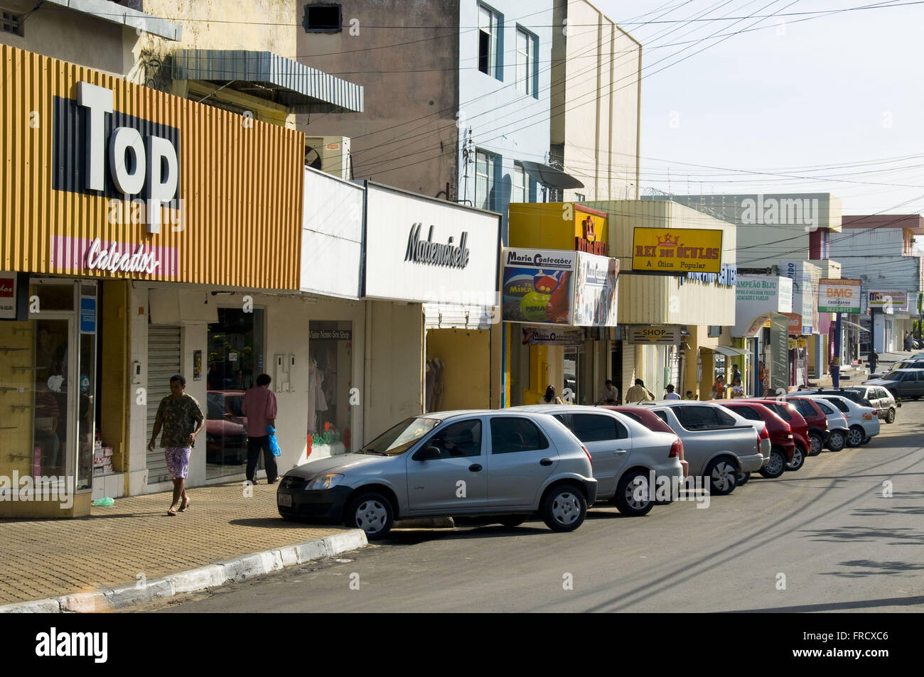 Einkaufsstraße der Stadt Boa Vista Stockfoto