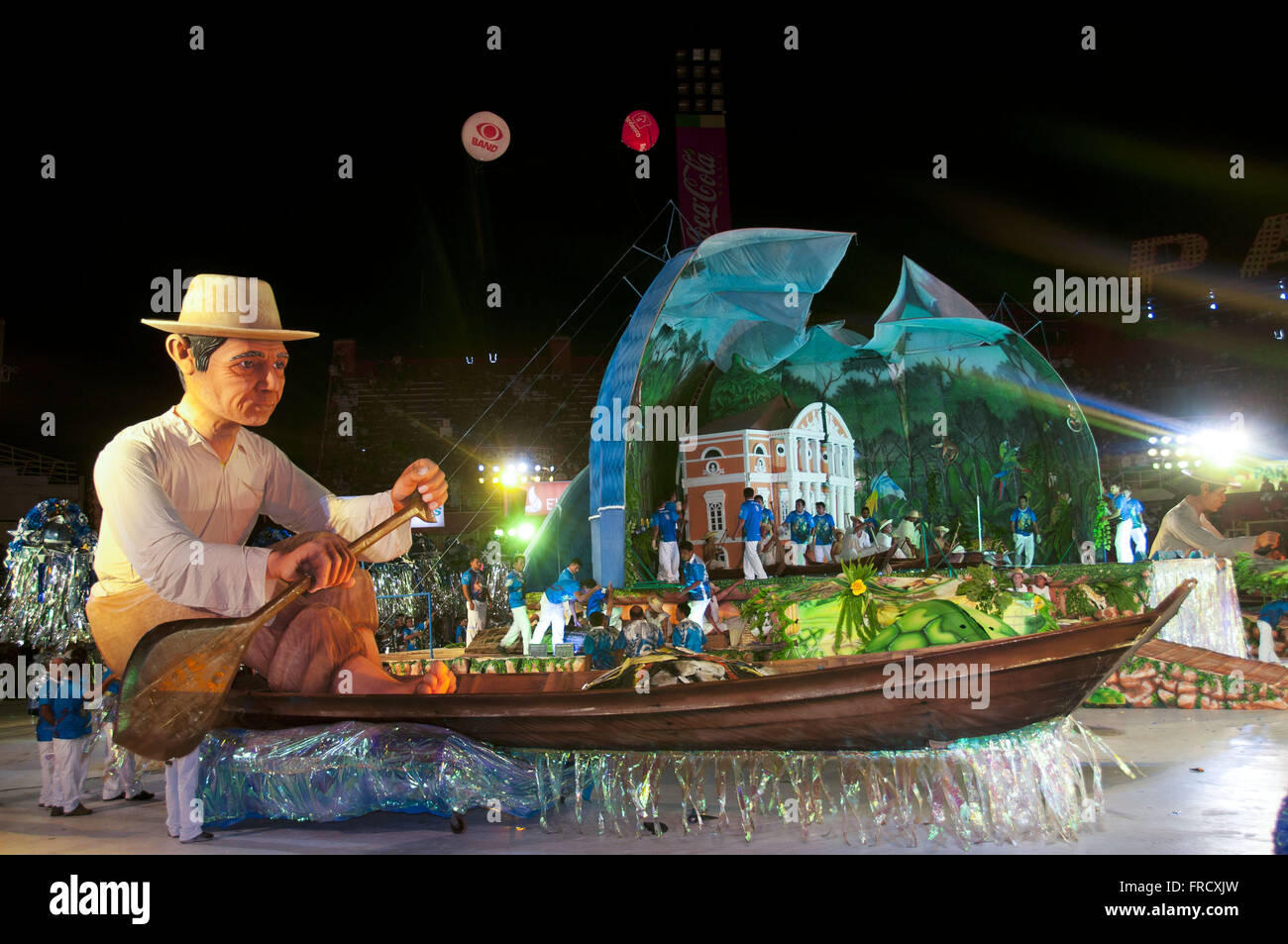 Parintins Folklore-Festival - Float - launisch Stockfoto
